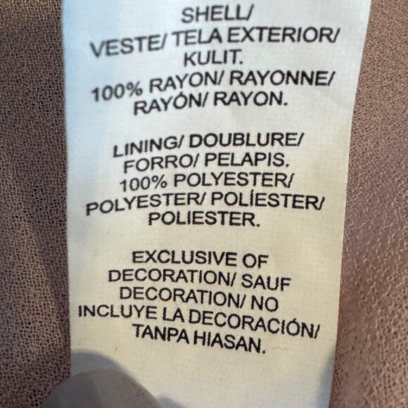 Vintage Y2K Lucky Brand Sequin Metallic Sleeveless Top Tank Blush Pink L - Picture 6 of 7